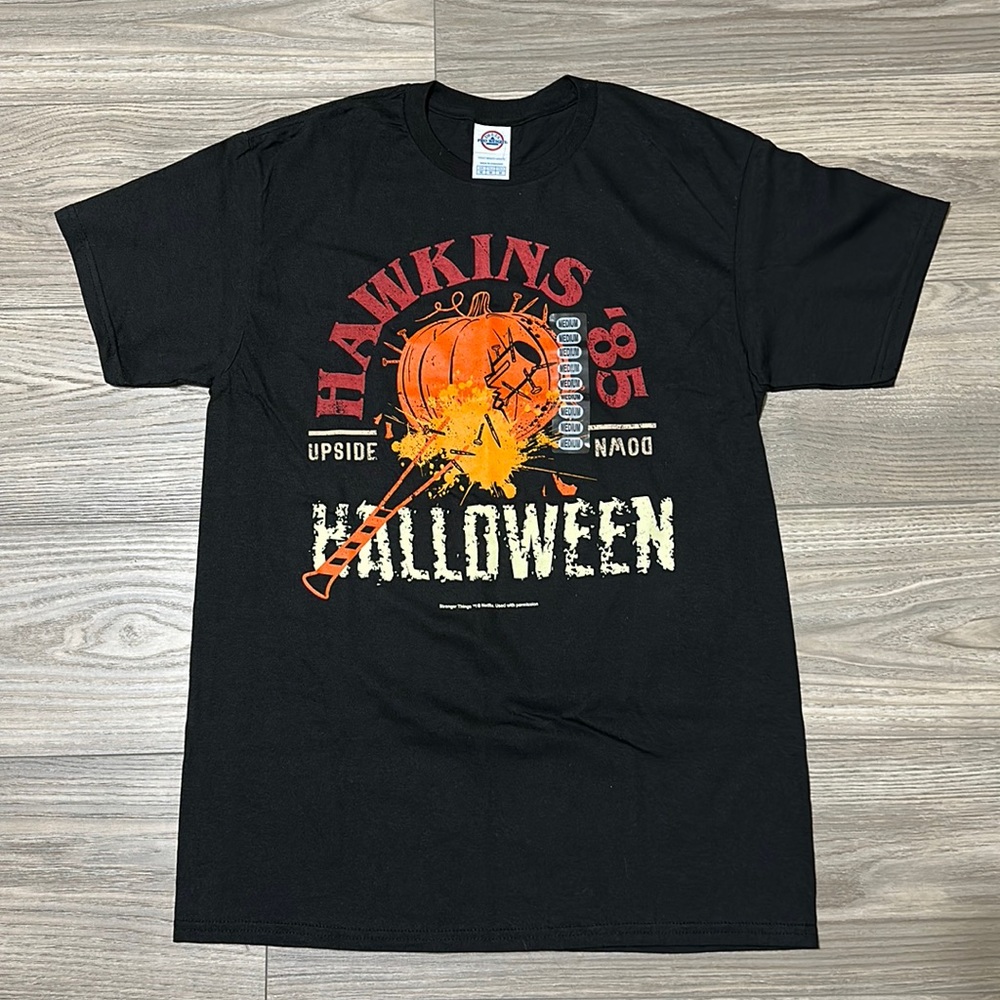 Stranger Things - Hawkins 85 Upside Down Halloween Pumpkin Smash Shirt